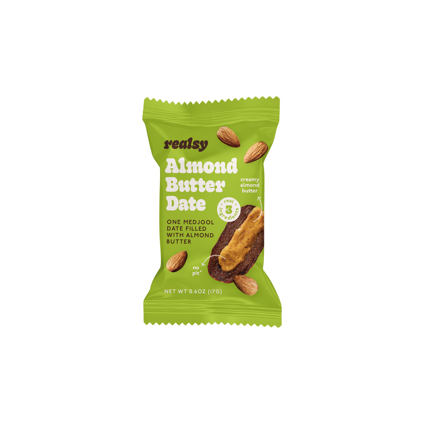 Almond Butter Dates Individually Wrapped