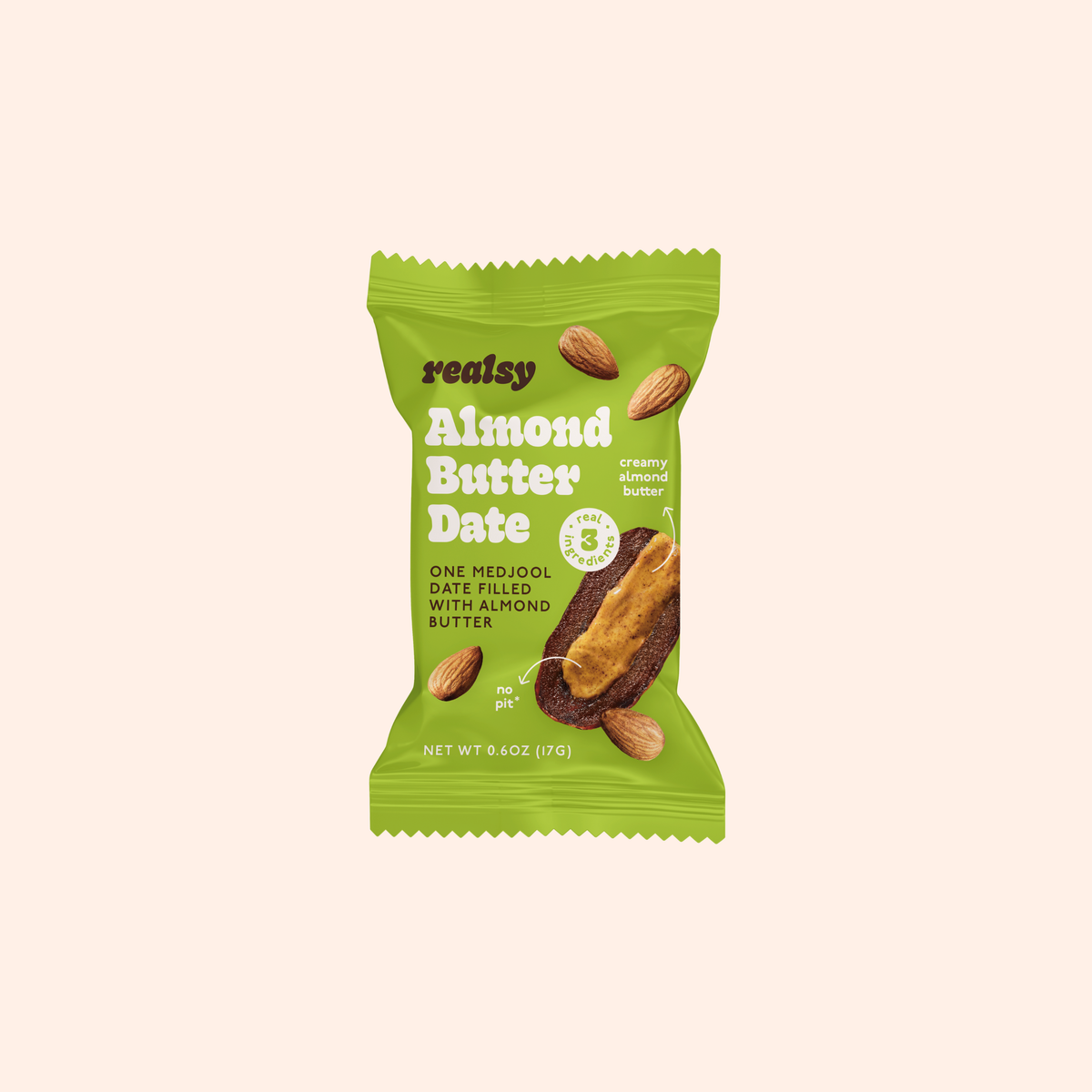 Almond Butter Dates Individually Wrapped