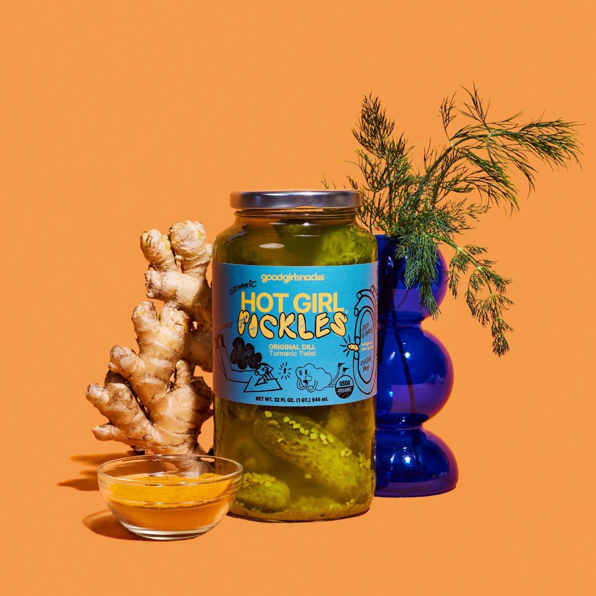 HOT GIRL PICKLES Original Dill 32oz