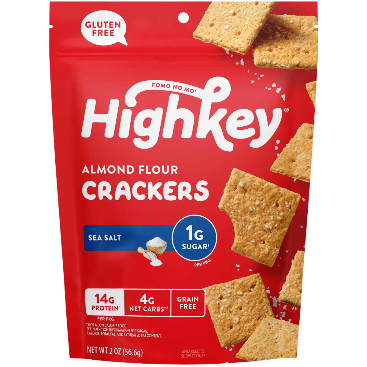 Highkey Almond Flour Crackers: Sea Salt