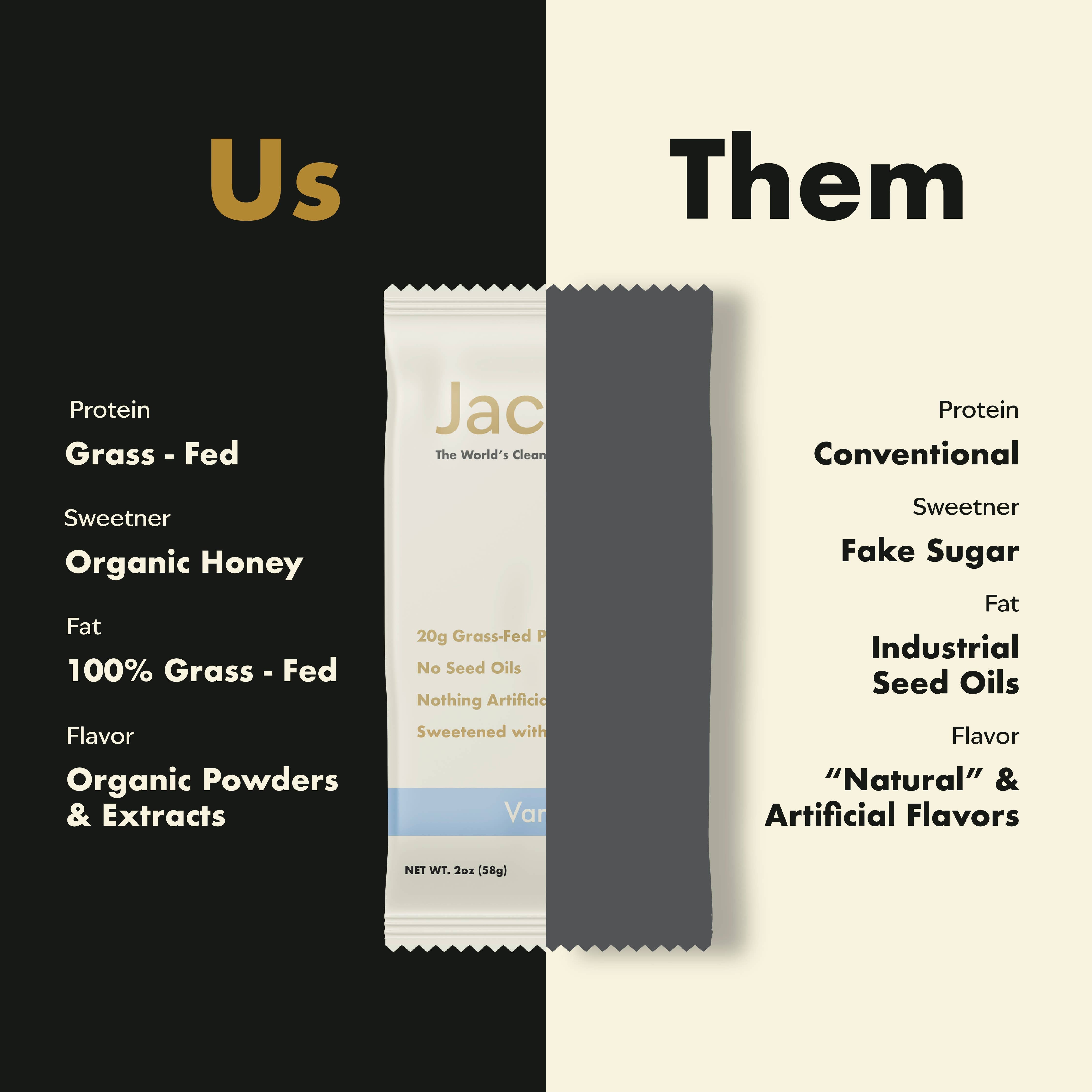Jacob Protein Bar Grass-Fed Organic Protein Snack Bar