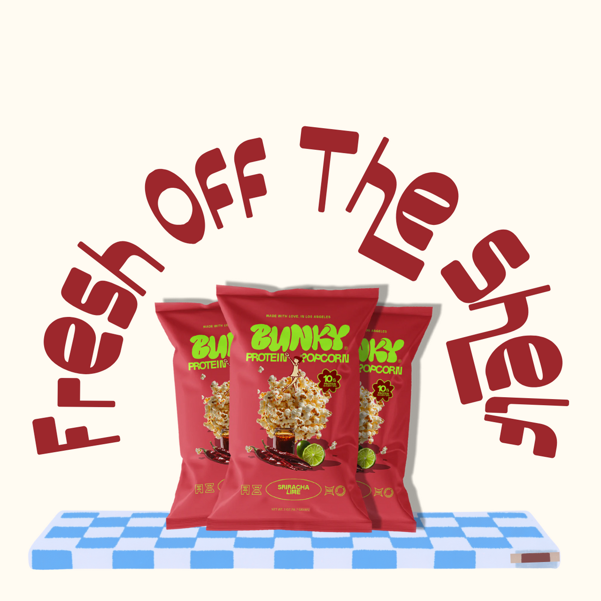 Bunky's Sriracha Lime Protein Popcorn