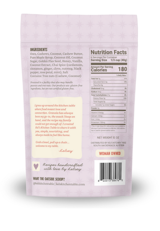 Kel's Kitchen Table Coconut Chai Granola