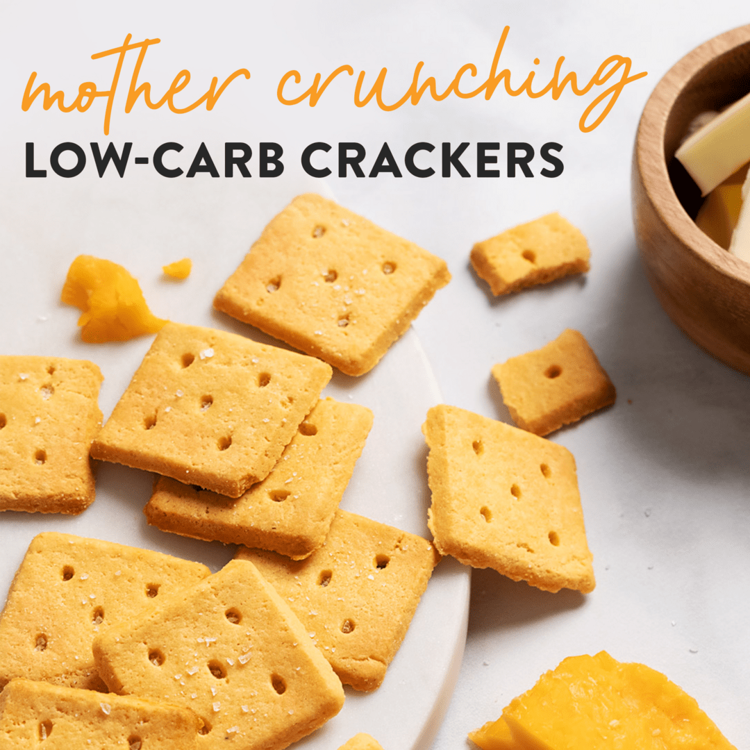 Highkey Almond Flour Crackers: Cheddar