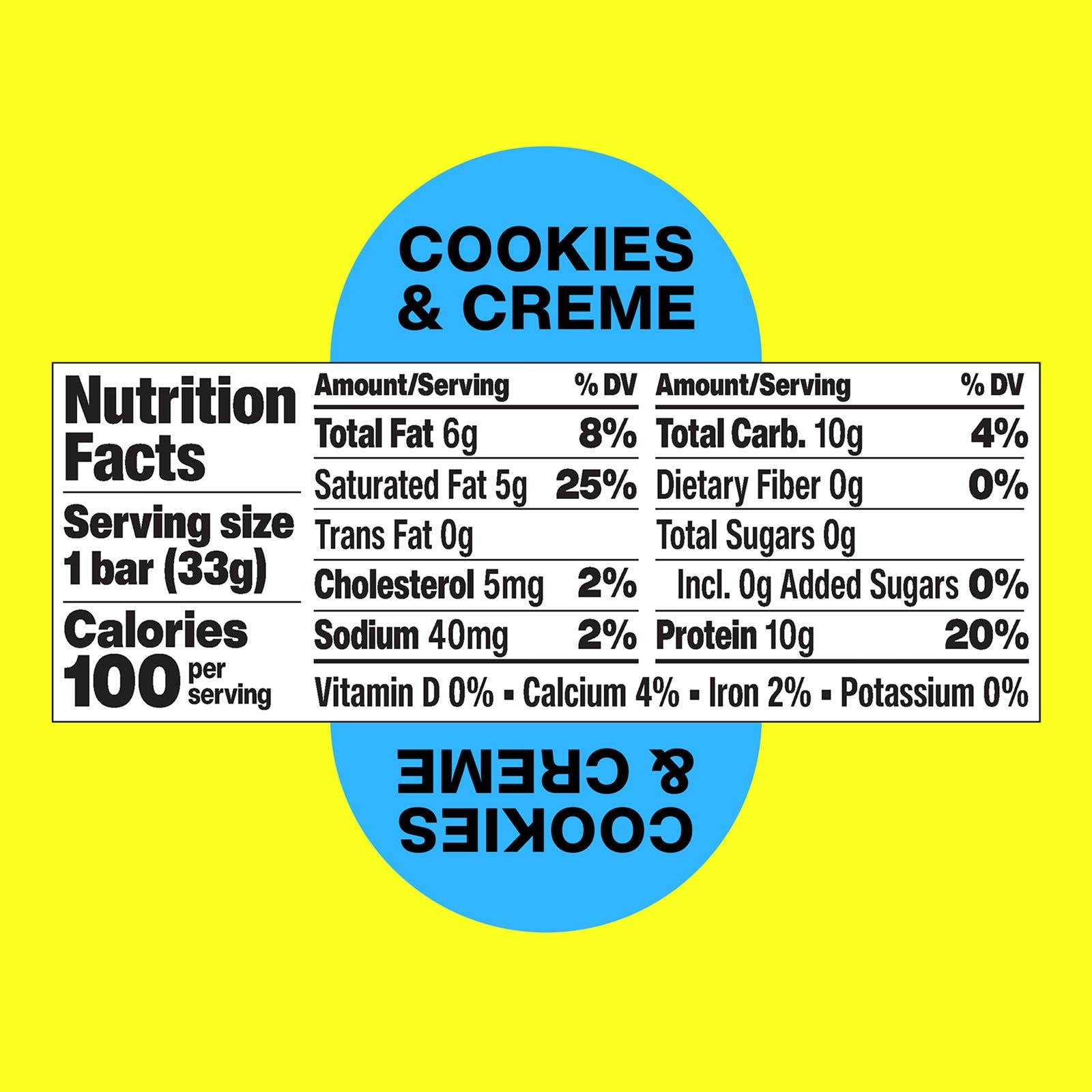 Hormbles Chormbles Cookies & Creme Protein Bar