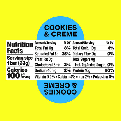 Hormbles Chormbles Cookies & Creme Protein Bar